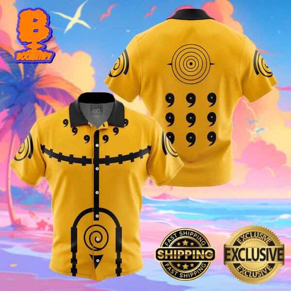 Nine-Tails Chakra Mode Naruto Funny Summer Collections Hawaiian Shirt For Men And Women