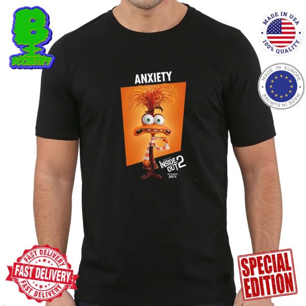 Official First Individual Poster Character Anxiety For Inside Out 2 Releasing In Theaters On June 14 Unisex T-Shirt