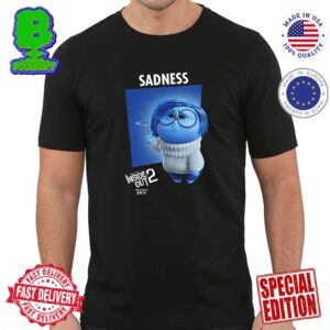Official First Individual Poster Character Sadness For Inside Out 2 Releasing In Theaters On June 14 Unisex T-Shirt