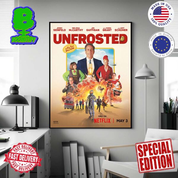 Official First Poster For Unfrosted The Pop Tarts Film Starring Melissa McCarthy And Hugh Grant Releasing On Netflix On May 3 Wall Decor Poster Canvas