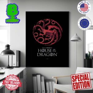 Official Logo House Of The Dragon Season 2 Home Decor Poster Canvas