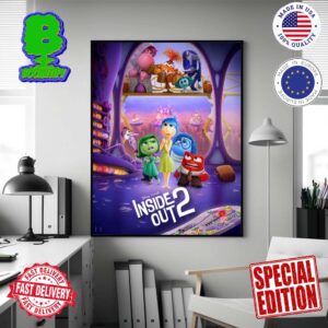 Official New Poster For Pixar’s Inside Out 2 Releasing In Theaters In June 14 Home Decor Poster Canvas