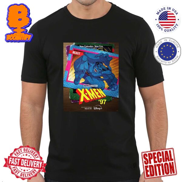 Official Poster For Marvel Animation X-Men 97 Card Beast New Episodes New Era March 20th Classic T-Shirt