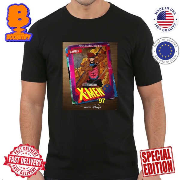 Official Poster For Marvel Animation X-Men 97 Card Gambit New Episodes New Era March 20th Classic T-Shirt