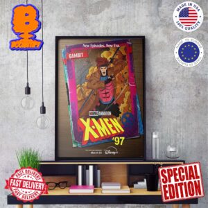 Official Poster For Marvel Animation X-Men 97 Card Gambit New Episodes New Era March 20th Wall Decor Poster Canvas