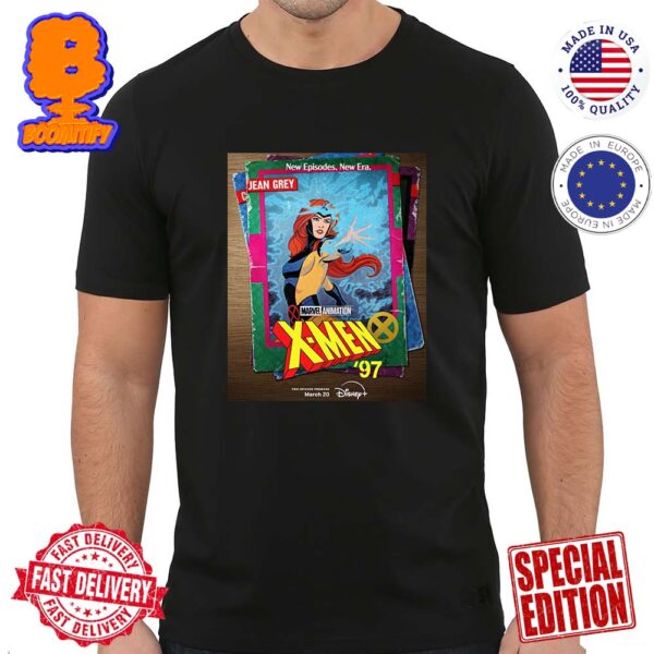 Official Poster For Marvel Animation X-Men 97 Card Jean Grey New Episodes New Era March 20th Classic T-Shirt