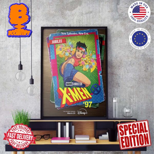 Official Poster For Marvel Animation X-Men 97 Card Jubilee New Episodes New Era March 20th Wall Decor Poster Canvas