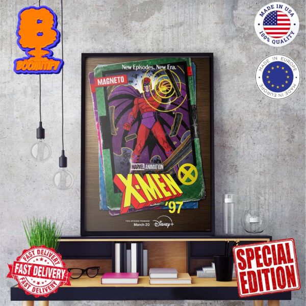 Official Poster For Marvel Animation X-Men 97 Card Magneto New Episodes New Era March 20th Wall Decor Poster Canvas