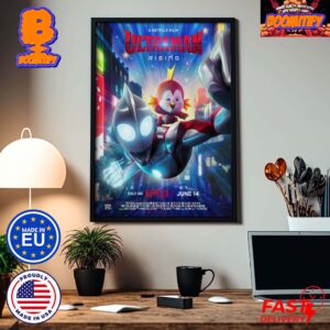 Official Poster For Ultraman Rising On Netflix Jun 14 Home Decor Poster Canvas