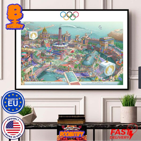 Paris 2024 Olympic And Paralympic Games One Poster For All Home Decor Poster Canvas