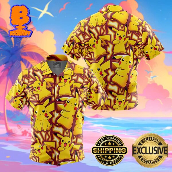 Pikachu Pokemon Funny Summer Collections Hawaiian Shirt For Men And Women