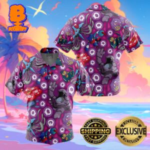 Poison Type Pokemon Pokemon Funny Summer Collections Hawaiian Shirt For Men And Women