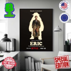 Poster For Main Character Benedict Cumberbatch Movie Eric Released May 30 Only On Netflix Home Decor Poster Canvas