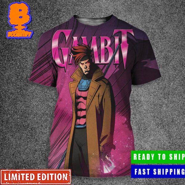 Poster Gambit Promotional Art For X-Men 97 All Over Print Shirt