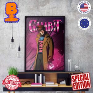 Poster Gambit Promotional Art For X-Men 97 Wall Decor Poster Canvas