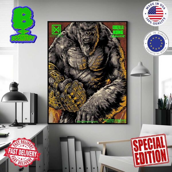 Poster New Godzilla X Kong The New Empire By Ghost X Ghost Gift For Fan Home Decor Poster Canvas