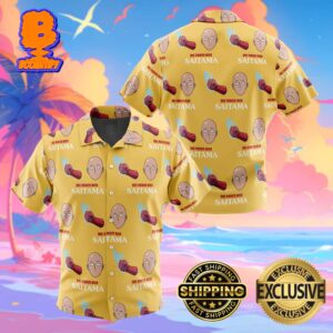 Power Saitama One Punch Man Funny Summer Collections Hawaiian Shirt For Men And Women