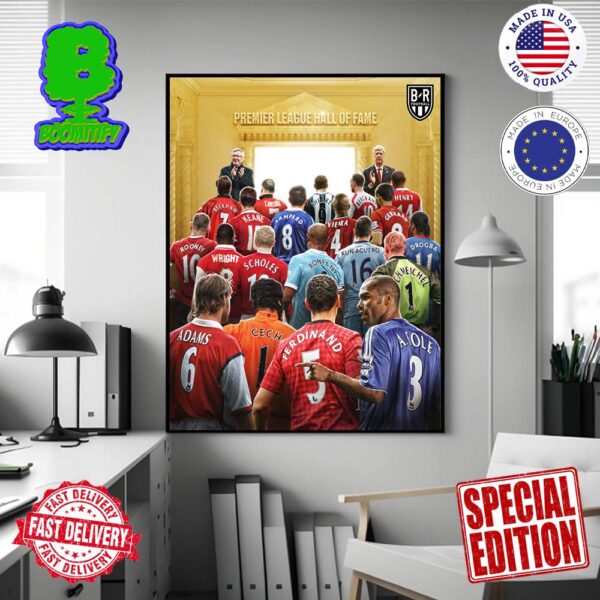 Premier League Hall Of Fame Wall Decor Poster Canvas