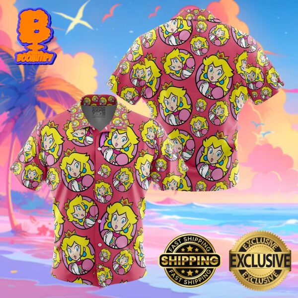 Princess Peach Super Mario Funny Summer Collections Hawaiian Shirt For Men And Women