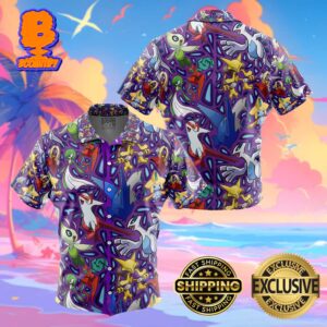 Psychic Type Pokemon Pokemon Funny Summer Collections Hawaiian Shirt For Men And Women