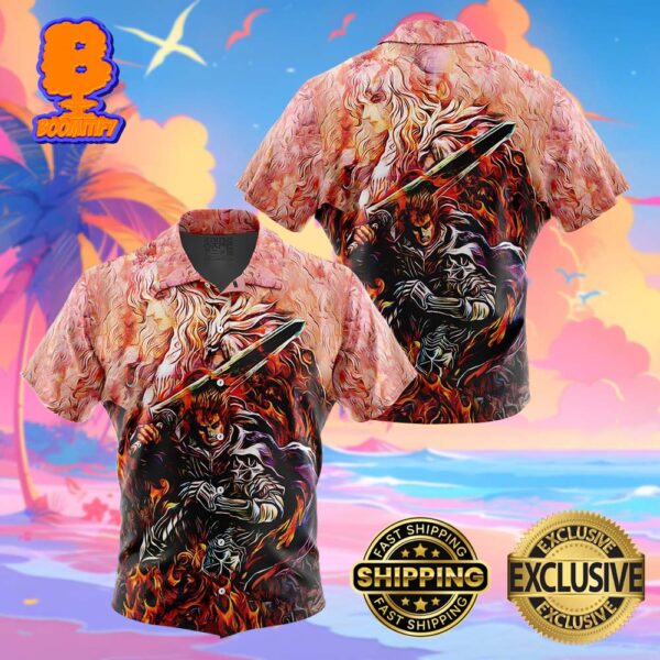 Quest Of Guts Berserk Funny Summer Collections Hawaiian Shirt For Men And Women