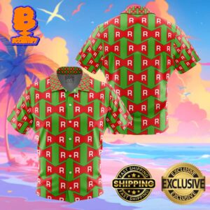 Red Ribbon Army Dragon Ball Funny Summer Collections Hawaiian Shirt For Men And Women