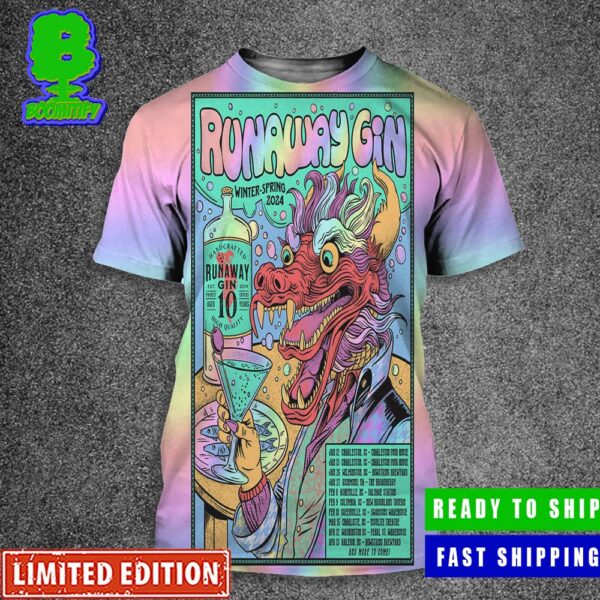 Runaway Gin Is Playing The Yard At Bowstring On Saturday April 13th Official Poster All Over Print Shirt