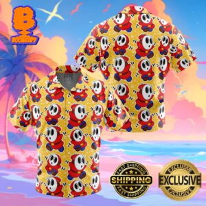 Shy Guy Super Mario Bros Funny Summer Collections Hawaiian Shirt For Men And Women