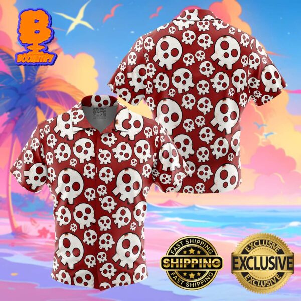 Skull Emblem Fire Force Funny Summer Collections Hawaiian Shirt For Men And Women