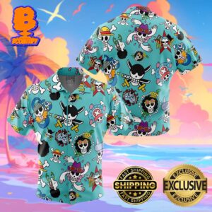 Strawhats Jolly Roger One Piece Funny Summer Collections Hawaiian Shirt For Men And Women