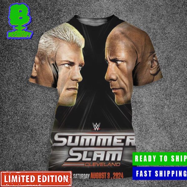 Summer Slam Cleverland Saturday August 3 Cody Vs The Rock All Over Print Shirt