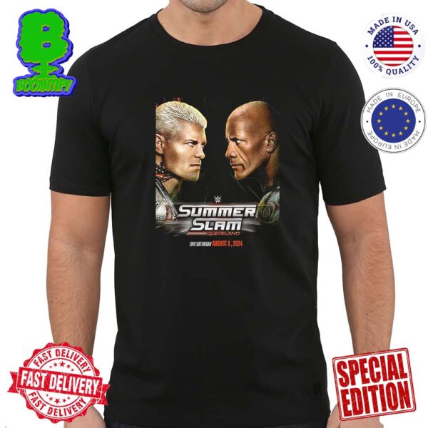 Summer Slam Cleverland Saturday August 3 Cody Vs The Rock Premium T-Shirt