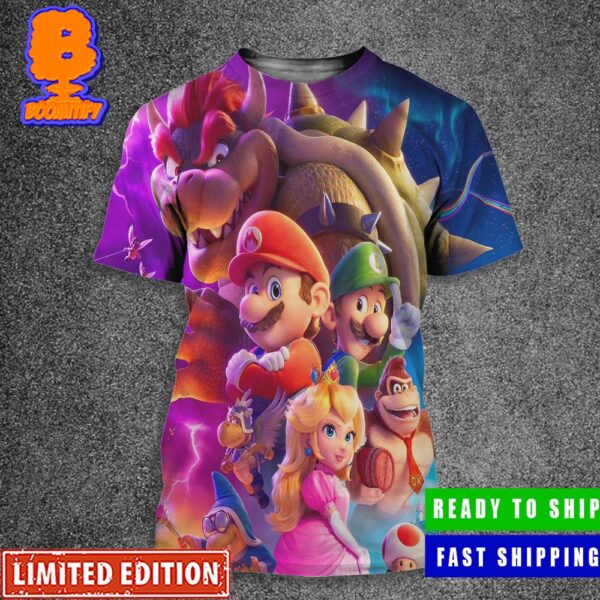 Super Mario Bros Movie Release On April 3rd 2026 All Over Print Shirt