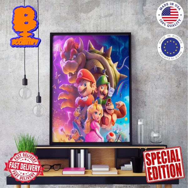 Super Mario Bros Movie Release On April 3rd 2026 Wall Decor Poster Canvas