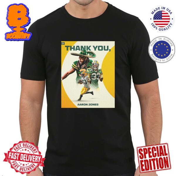 Thank You Aaron Jones 33 Has Contributed Green Bay Packers Classic T-Shirt