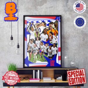 The US Women’s National Team Are Champions Of The Inaugural Concacaf W Gold Cup Wall Decor Poster Canvas