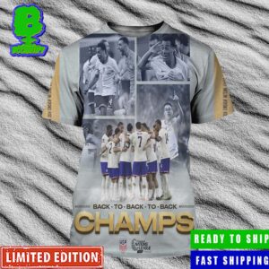 Three In A Row USMNT Back To Back Concacaf Nations League Finals 2024 Champions All Over Print Shirt