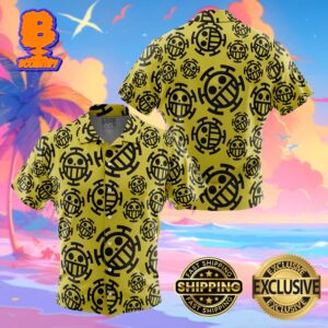 Trafalgar Law Jolly Roger One Piece Funny Summer Collections Hawaiian Shirt For Men And Women