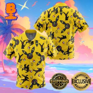 Umbreon Pattern Pokemon Funny Summer Collections Hawaiian Shirt For Men And Women