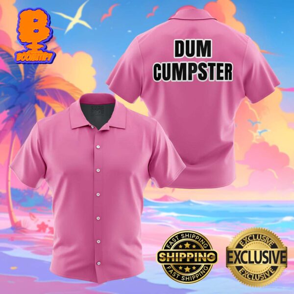 Vegeta Dum Cumpster Pink Dragon Ball Z Abridged Funny Summer Collections Hawaiian Shirt For Men And Women