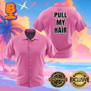 Vegeta Pull My Hair Pink Dragon Ball Z Abridged Funny Summer Collections Hawaiian Shirt For Men And Women