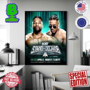 WWE NXT Stand And Deliver Head To Head Trick Williams Vs Carmelo Hayes Main Event Wall Decor Poster Canvas