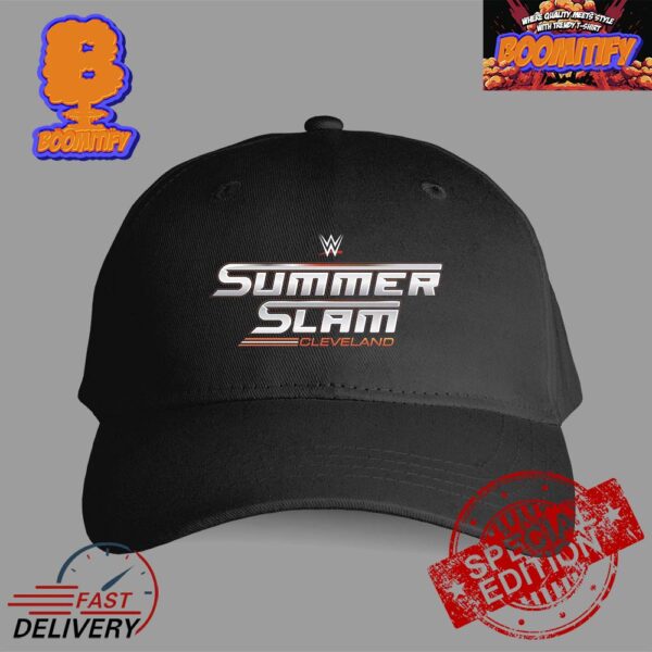 WWE Summer Slam 2024 Cleveland At Cleveland Browns Stadium Official Logo Classic Cap Hat Snapback