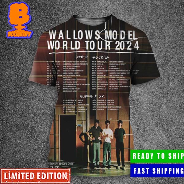 Wallow Model World Tour 2024 Start August 6 In Portland Oregon All Over Print Shirt