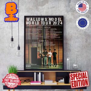 Wallow Model World Tour 2024 Start August 6 In Portland Oregon Wall Decor Poster Canvas