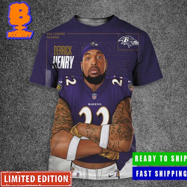 Welcome Derrick Henry To Baltimore Ravens All Over Print Shirt