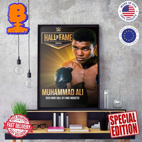 Welcome Muhammad All Participate 2024 WWE Hall Of Fame Inductee Wall Decor Poster Canvas