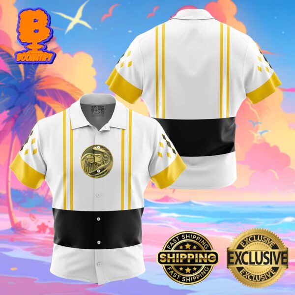 White Ranger Ranger Ninjetti Mighty Morphin Power Rangers Funny Summer Collections Hawaiian Shirt For Men And Women