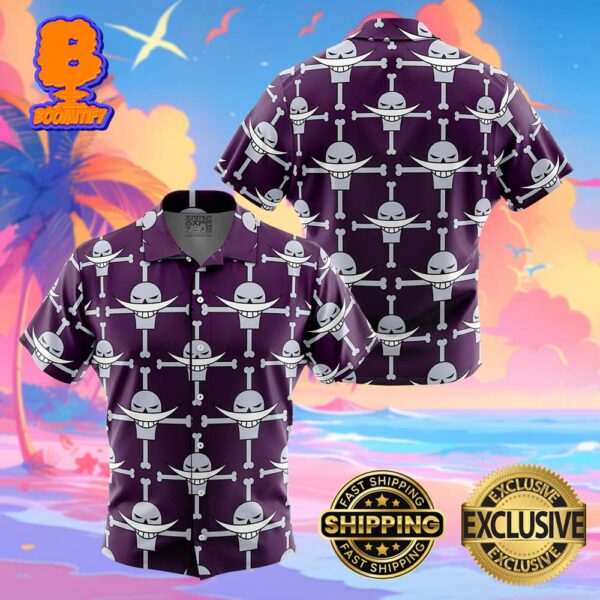 Whitebeard Jolly Roger One Piece Funny Summer Collections Hawaiian Shirt For Men And Women