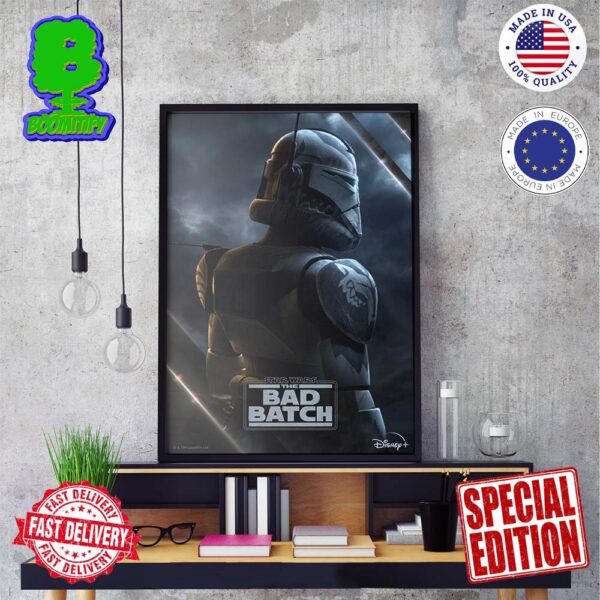 Wolffe Features New Character Poster For The Bad Batch Season 3 Wall Decor Poster Canvas